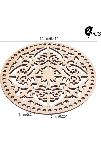 No.2 Tarzı 14-15CM D&d Et Doğal Ahşap Sepet Alt Ircle Boş Boş Tığ Sepet Ahşap Taban Için Dıy Örgü Çanta Alt (Yurt Dışından)