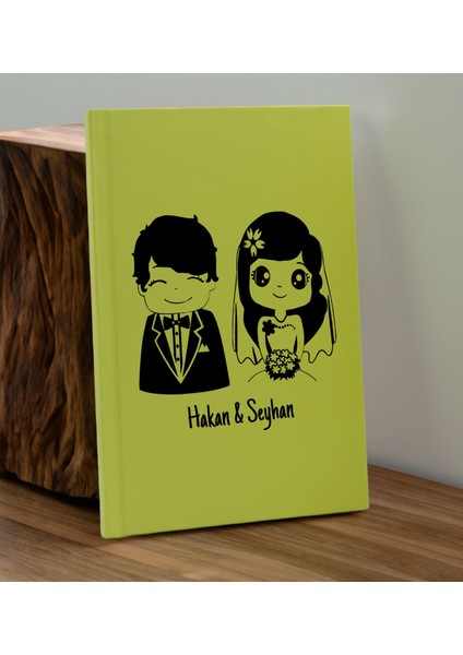 Sevgiliye Özel Isimli Sarı Defter ve Cam Matara Hediye Seti-1, Sevgiliye Hediye, Sevgililer Günü, Yeni Iş Hediyesi