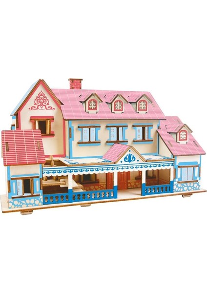 Derin Mavi Tarzı 3 D Lazer Ahşap Yapboz Çocuk Iyi Yapboz Ahşap Oda Diy Ürün Tutmak Için Ahşap Yapı Modeli (Yurt Dışından)