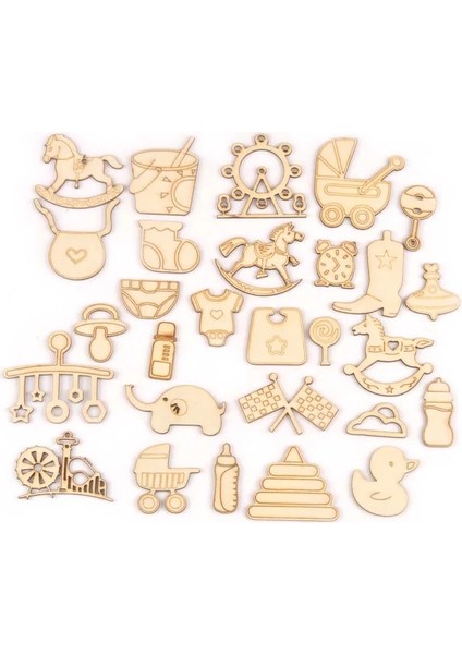 No.10 Tarzı Karışık Bebek Desen Ahşap Aksesuarlar Dıy El Sanatları El Yapımı Karalama Defteri Ev Dekorasyonu Ahşap Süsler (Yurt Dışından) fiyatları