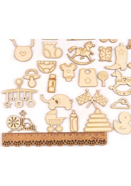 No.10 Tarzı Karışık Bebek Desen Ahşap Aksesuarlar Dıy El Sanatları El Yapımı Karalama Defteri Ev Dekorasyonu Ahşap Süsler (Yurt Dışından) fırsatları