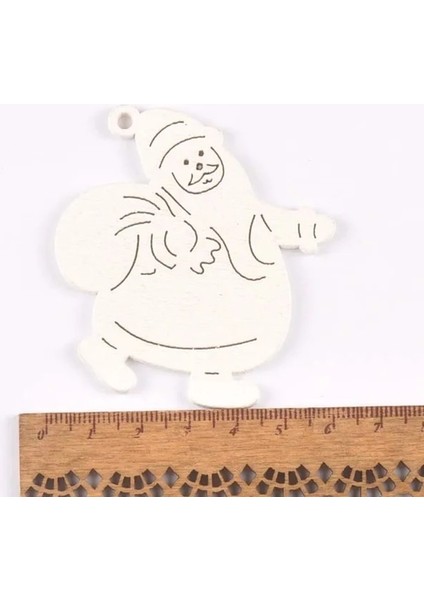 No.11 Stili Beyaz Dıy Ahşap Ristmas Ağacı Asılı Süsler Kolye Çocuklar Hediyeler Kar Tanesi Ağacı Noel Süsleri Decoratio (Yurt Dışından)