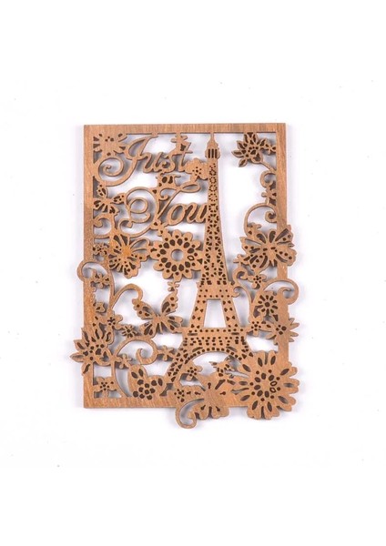 No.5 Tarzı Hollow Heartsquare Ahşap El Sanatları Scrapbooking Ahşap Dilimleri Dekor Için Süsler Dıy Sanatlar Ev Dekorasyon Bezeme (Yurt Dışından)