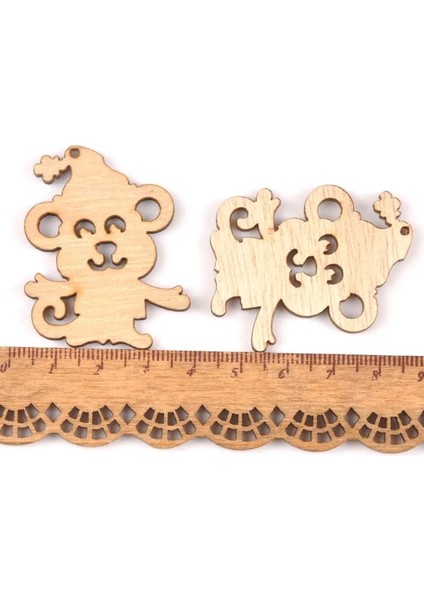 No.1 Tarzı Ristmas Reindeerstarmonkey Bitmemiş Ahşap Dıy El Sanatları Ahşap Süsler Ev Dekorasyon El Yapımı Scrapbooking Sanat (Yurt Dışından)