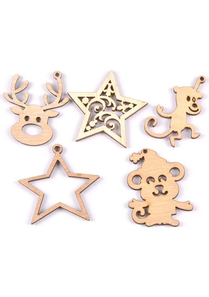 No.1 Tarzı Ristmas Reindeerstarmonkey Bitmemiş Ahşap Dıy El Sanatları Ahşap Süsler Ev Dekorasyon El Yapımı Scrapbooking Sanat (Yurt Dışından)
