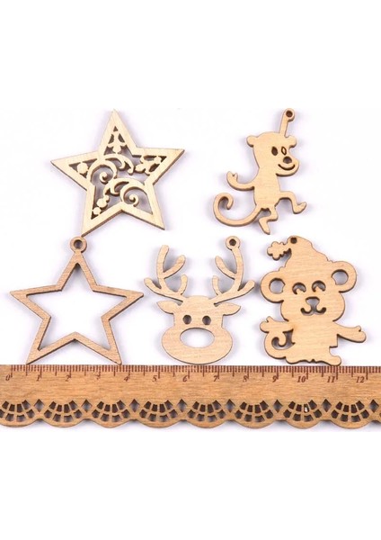 No.1 Tarzı Ristmas Reindeerstarmonkey Bitmemiş Ahşap Dıy El Sanatları Ahşap Süsler Ev Dekorasyon El Yapımı Scrapbooking Sanat (Yurt Dışından)