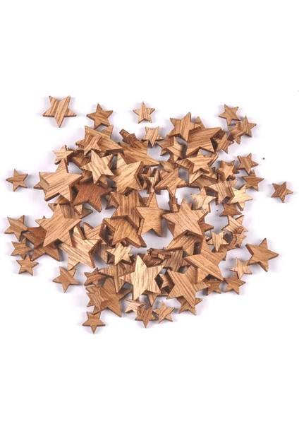 Kalp Tarzı Ahşap Mini Vintage Heartstar Şekli Düğün Masa Dağılım Dekor Bitmemiş Ahşap Scrapbooking El Sanatları Süsler (Yurt Dışından)