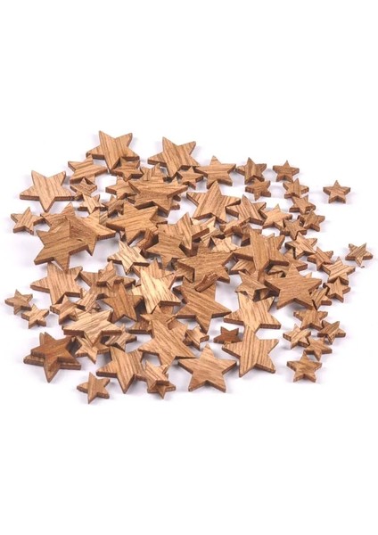 Kalp Tarzı Ahşap Mini Vintage Heartstar Şekli Düğün Masa Dağılım Dekor Bitmemiş Ahşap Scrapbooking El Sanatları Süsler (Yurt Dışından)