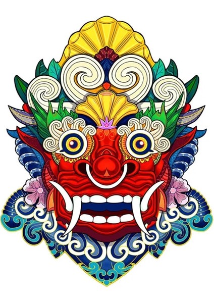 Maske Stili S Beden Eşsiz Ahşap Yapbozlar Tiger Dinozor Ahşap Yapboz Yetişkinler Çocuklar Için Yapboz Eğitici Oyunlar Yapboz Oyuncaklar Orijinal Kutusu ile Hediyeler (Yurt Dışından)