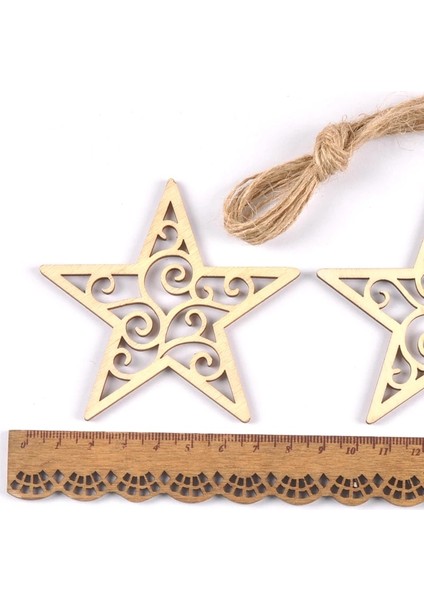 No.3 Tarzı Bitmemiş Moonstarheart Şekli Asılı Kolye Ahşap Dilimleri El Sanatları Dıy Karalama Defteri Ev Dekorasyonu Için Ahşap Süsleme (Yurt Dışından)