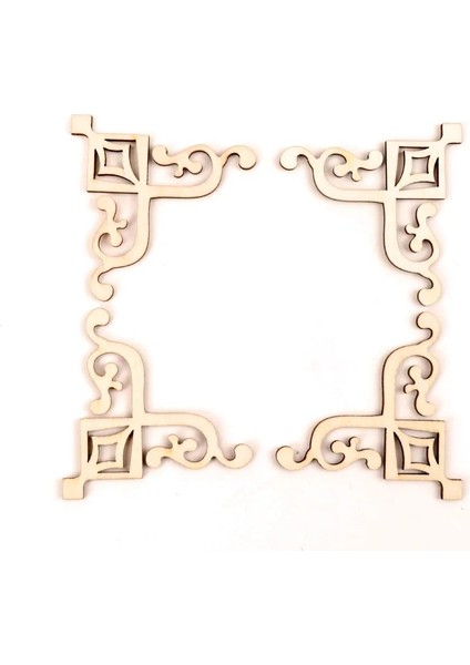 11. 70MM Tarzı Çiçek Karışık Kitap Köşesi Ahşap Süsleme Ev Dekorasyon El Sanatları Scrapbooking El Sanatları Ahşap Albüm Köşeleri Süsleme 4 Adet (Yurt Dışından) indirimleri