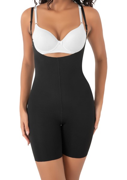 Dikişsiz Seamless Gögüs Destekli Tam Boy Basen Göbek Toparlayıcı Kadın Lazer Korse Siyah fiyatları
