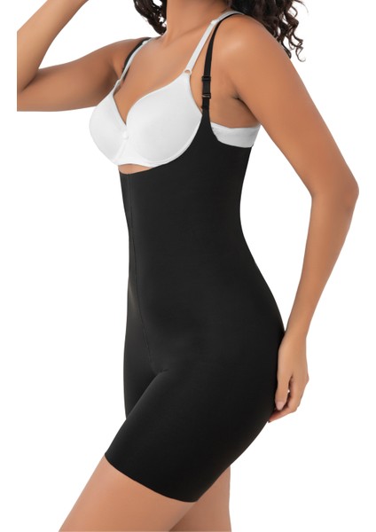 Dikişsiz Seamless Gögüs Destekli Tam Boy Basen Göbek Toparlayıcı Kadın Lazer Korse Siyah modelleri