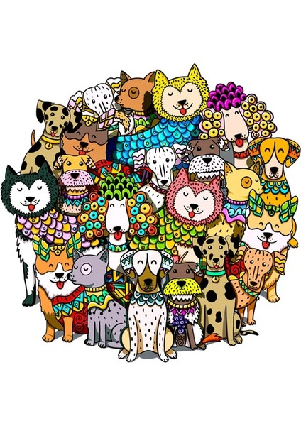 Köpekler Tarzı L Beden Popüler Secret Garden Ahşap Yapboz Çiftler Yetişkinler Yapboz Hediyeler Benzersiz Ahşap Dıy El Sanatları Famliy Yapboz Oyunları Yapboz Oyuncaklar (Yurt Dışından)