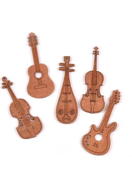 No.3 Tarzı Guitarviolin Ahşap El Sanatları Dilimleri Dıy Scrapbookings Aksesuarları Ahşap Süsleme El Yapımı Ev Dekorasyonu 20X (Yurt Dışından) fiyatları