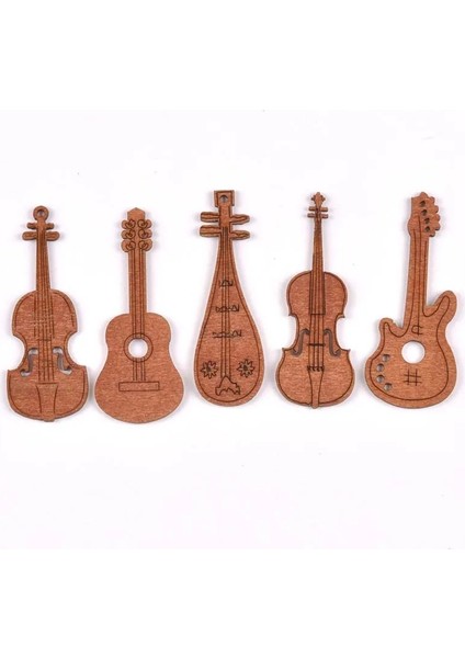 No.3 Tarzı Guitarviolin Ahşap El Sanatları Dilimleri Dıy Scrapbookings Aksesuarları Ahşap Süsleme El Yapımı Ev Dekorasyonu 20X (Yurt Dışından) modelleri