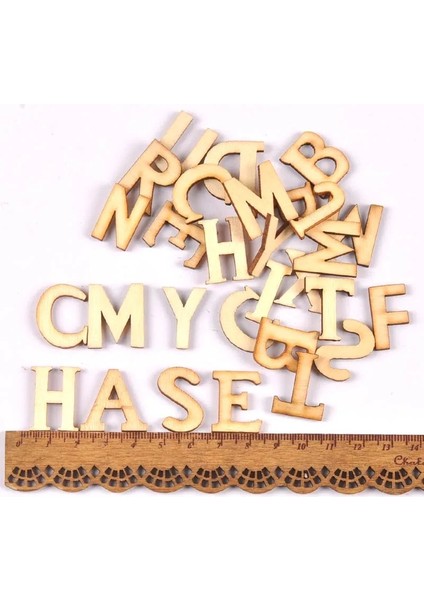 No.3 Tarzı Ahşap Rastgele Karışım Ingiliz Alfabesi Dekoratif Harfler Sayılar Süsler Scrapbooking Parti Dekorasyon Için Dıy Sanat El Sanatları (Yurt Dışından)
