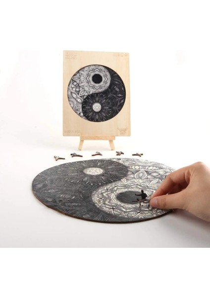 Canavar Tarzı M Beden Çin Yin Yang Yetişkinler Için Ahşap Bulmaca Çocuklar Droer Ta Kung Fu Şekli Ahşap Yapboz Hediye Ahşap Dıy El Sanatları Oyuncaklar (Yurt Dışından)