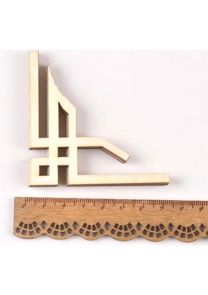 MT2151-10 Stili Ew Çiçek Pıtırtı Ahşap Kitap Köşe El Yapımı Scrapbooking Albümü Köşeler Dekoratif Diy Zanaat (Yurt Dışından)
