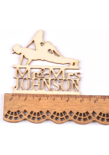 No.10 Tarzı mm Doğal Düğün Mr & Mrs Ahşap Süsler Dıy El Sanatları El Yapımı Scrapbooking Sanatları Ev Dekorasyonu Süsleme (Yurt Dışından)