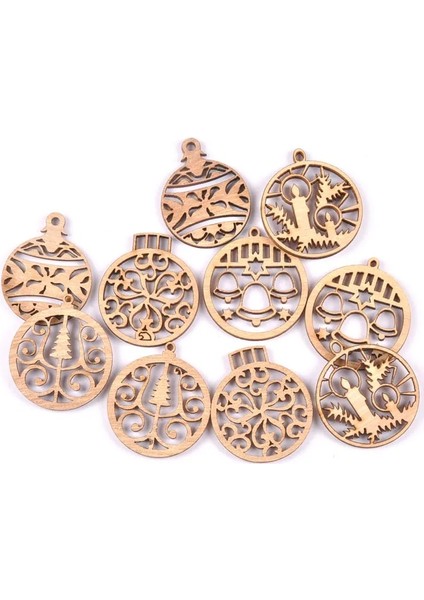 Karışık Stil Karışık Oyma Noel Topu Kesikler Ahşap Dıy El Sanatları Bitmemiş Ahşap Süslemeler Ev Dekorasyonu Scrapbooking (Yurt Dışından) fiyatları