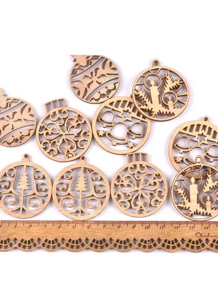 Karışık Stil Karışık Oyma Noel Topu Kesikler Ahşap Dıy El Sanatları Bitmemiş Ahşap Süslemeler Ev Dekorasyonu Scrapbooking (Yurt Dışından) modelleri