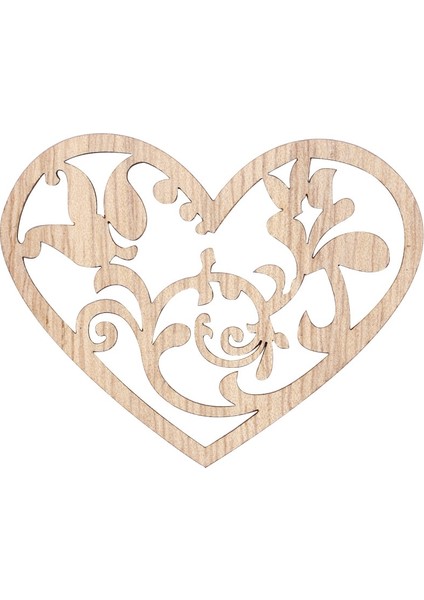 C Stili Arving Hollow Kalp Desen Ahşap Dıy El Sanatları Scrapbooking Boyama Koleksiyonu El Sanatları El Yapımı Dıy Ev Dekorasyon (Yurt Dışından)