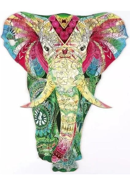 Fil Tarzı M Beden Benzersiz Hayvanlar Ahşap Yapboz Yetişkinler Için Çocuklar Ahşap Yapboz Eğitici Oyuncaklar Hediyeler Ahşap Dıy El Sanatları Baykuş Balık Yapboz Oyunları (Yurt Dışından)