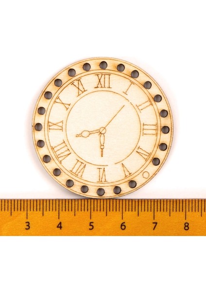 No.9 Tarzı 12-13CM Çin Tarzı Retro Saat Ahşap Desen Yuvarlak Kare Scrapbooking Craft El Yapımı Aksesuar Dikiş Ev Dekorasyonu 5- Z225 (Yurt Dışından)