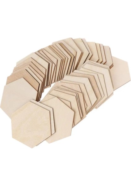 10 Adet 60MM 2.36 Inç Tarzı Bitmemiş Ahşap Parçalar Altıgen Ahşap Şekli Ahşap Dıy Sanatlar El Sanatları Için Boyaya Hazır Ev Partisi Dekorasyonu (Yurt Dışından)