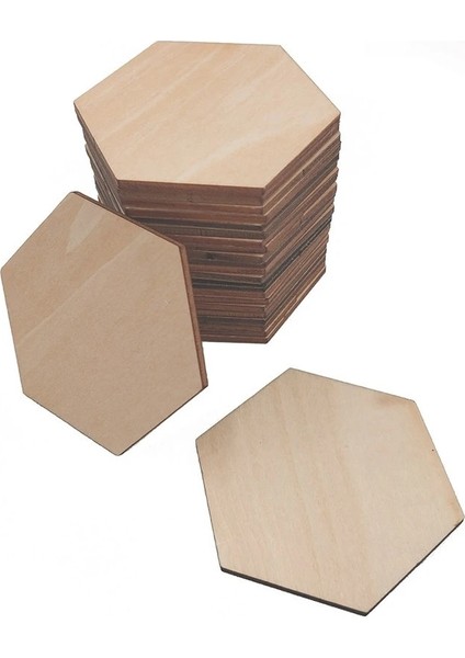 10 Adet 60MM 2.36 Inç Tarzı Bitmemiş Ahşap Parçalar Altıgen Ahşap Şekli Ahşap Dıy Sanatlar El Sanatları Için Boyaya Hazır Ev Partisi Dekorasyonu (Yurt Dışından)