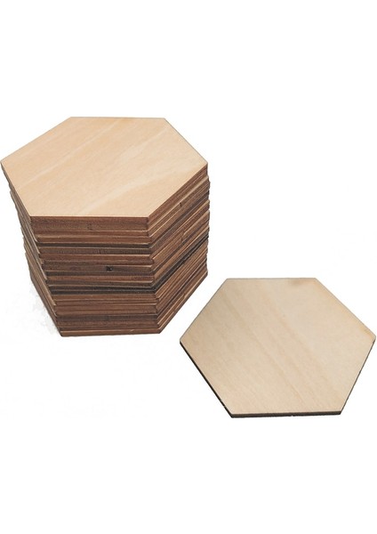 10 Adet 60MM 2.36 Inç Tarzı Bitmemiş Ahşap Parçalar Altıgen Ahşap Şekli Ahşap Dıy Sanatlar El Sanatları Için Boyaya Hazır Ev Partisi Dekorasyonu (Yurt Dışından)