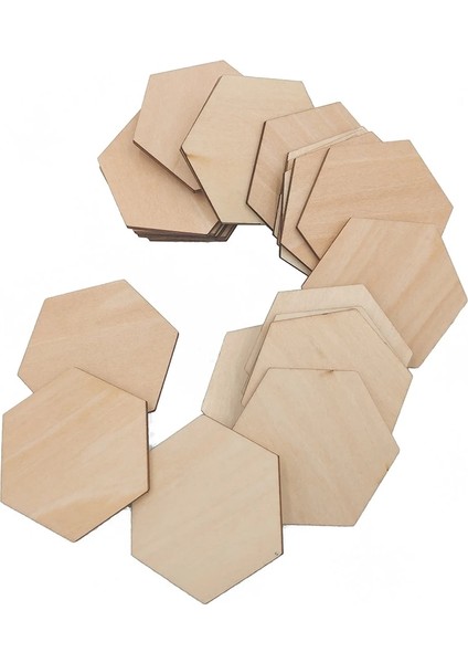 10 Adet 60MM 2.36 Inç Tarzı Bitmemiş Ahşap Parçalar Altıgen Ahşap Şekli Ahşap Dıy Sanatlar El Sanatları Için Boyaya Hazır Ev Partisi Dekorasyonu (Yurt Dışından)
