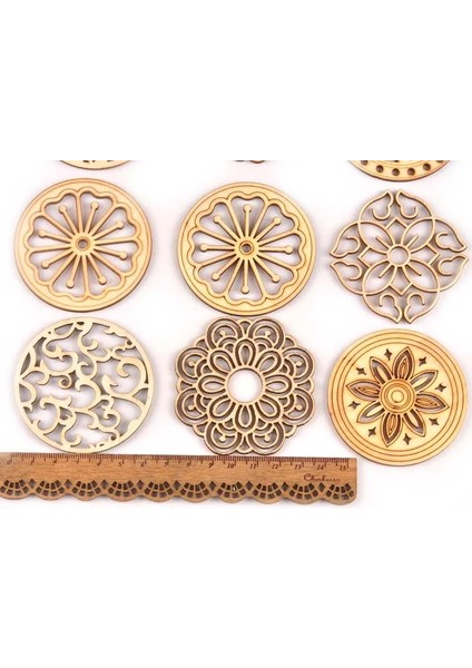 MT2173-20 Stili Mix Roundsquare Desen Bitmemiş Ahşap Dekorasyon Dıy El Sanatları Karalama Defteri Ev El Yapımı Ahşap Embellishmentack (Yurt Dışından)