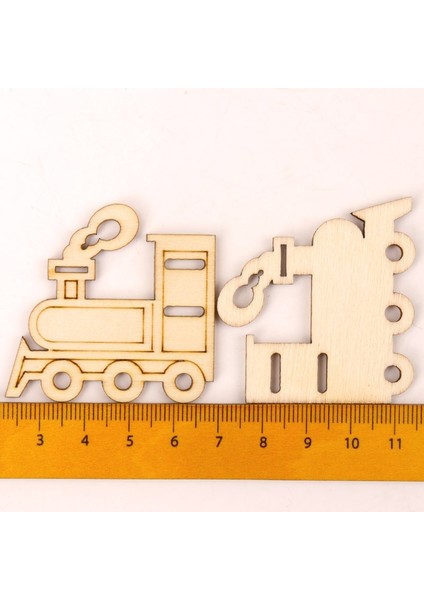 No.12 Tarzı Ev Dekorasyon Aksesuarları Boyama Scrapbooking Craft Ahşap Dıy Ulaşım Araçları Şekil El Yapımı mm MZ271 (Yurt Dışından)