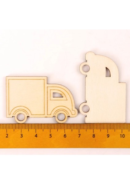 No.14 Tarzı Ev Dekorasyon Aksesuarları Boyama Scrapbooking Craft Ahşap Dıy Ulaşım Araçları Şekil El Yapımı mm MZ271 (Yurt Dışından)