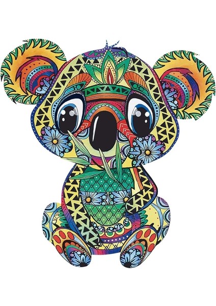 Koala Tarzı A3 Karton Yeni Aile Duvar Dekoru Ahşap Yapboz Tilki Yapboz Tahta Seti Oyuncak Ahşap Dıy El Sanatları Hayvan Şekilli Ahşap Bulmacalar Oyunlar Oyuncaklar (Yurt Dışından)