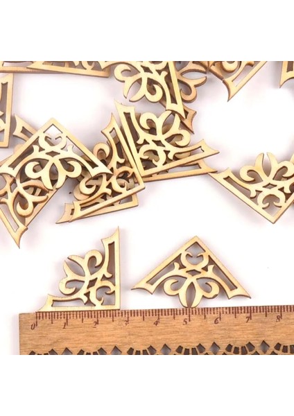 B 28MM Stili 25 Adet * Ahşap Süs Kitap Köşe Koruyucu Dıy El Sanatları Karalama Defteri Albümü Köşe Ahşap Dilimleri Ev Dekorasyon Kutusu Kitap (Yurt Dışından) modelleri