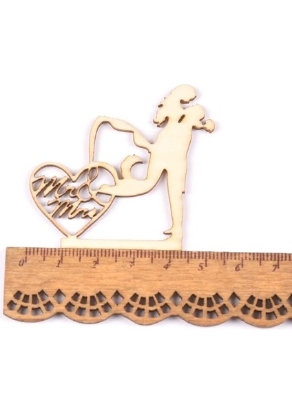 No.11 Stili mm Doğal Düğün Mr & Mrs Ahşap Süsler Dıy El Sanatları El Yapımı Scrapbooking Sanatları Ev Dekorasyonu Süsleme (Yurt Dışından)