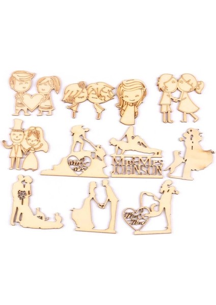 No.11 Stili mm Doğal Düğün Mr & Mrs Ahşap Süsler Dıy El Sanatları El Yapımı Scrapbooking Sanatları Ev Dekorasyonu Süsleme (Yurt Dışından) fiyatları