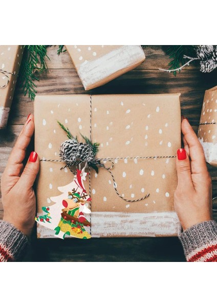 Noel Geyiği Stili 10 Parça Ahşap Noel Ağacı Asılı Kolye Süsleme Kuşgözü ile Bitmemiş Ahşap Kolye Dıy Çocuk Oyuncakları Tatil Dekor (Yurt Dışından) indirimleri
