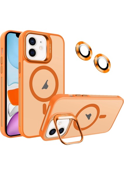 iPhone 11 Kılıf Kamera Koruma Standı Magsafe Alp Kapak