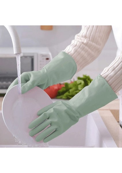 Yeşil Stil S Beden 1 Çift Lastik Eldiven Bulaşık Yıkama Temizlik Eldiveni Ev Lastik Eldiven Iş Için Mutfak Aksesuarları Mutfak Temizlik Araçları (Yurt Dışından)
