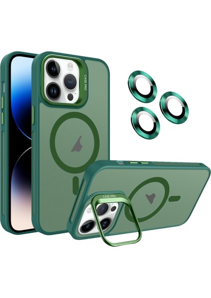 iPhone 14 Pro Kılıf Kamera Koruma Standı Magsafe Alp Kapak