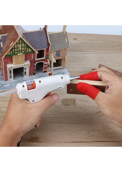 5 Adet Tarzı 3 Parça Kaymaz Sıcak Tutkal Tabancası Parmak Kapakları Silikon Parmak Koruyucu Kol Koruyucu (Yurt Dışından) modelleri