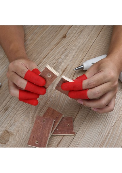 5 Adet Tarzı 3 Parça Kaymaz Sıcak Tutkal Tabancası Parmak Kapakları Silikon Parmak Koruyucu Kol Koruyucu (Yurt Dışından) indirimleri