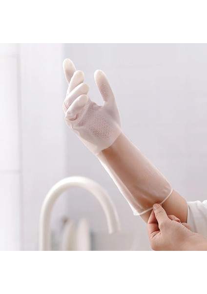 Mavi Stil M Boyutu 1 Çift Lastik Eldiven Bulaşık Yıkama Temizlik Eldiveni Ev Lastik Eldiven Iş Için Mutfak Aksesuarları Mutfak Temizlik Araçları (Yurt Dışından) indirimleri
