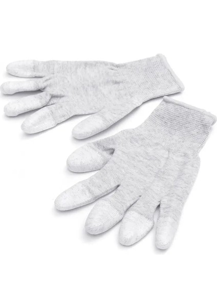 Mavi Stil Bir Çift Naylon Pu Parmak Eldiven Karbon Fiber Anti-Statik Eldiven Daldırma Kaymaz Aşınmaya Dayanıklı Işçi Koruması Elektronik Çalışma (Yurt Dışından) modelleri