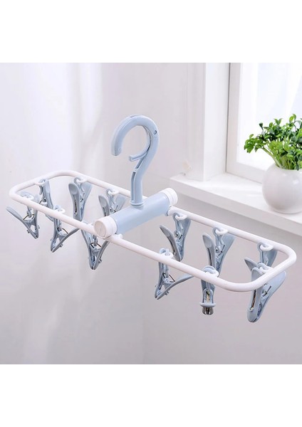 Bej Tarzı 12 Klip Katlanır Kurutma Rafı Çamaşır Iç Çamaşırı Çorap Klip Çok Fonksiyonlu Giysi Rafı Plastik Taşınabilir Kumaş Kurutma Rafı (Yurt Dışından) modelleri