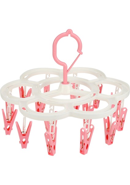 Mor Tarzı 16 Klipler Katlanır Elbise Kurutma Askısı Çocuk Yetişkinler Elbise Kurutma Makinesi Rüzgar Geçirmez Çorap Iç Çamaşırı Plastik Kurutma Rafı Organizatör (Yurt Dışından) fiyatları